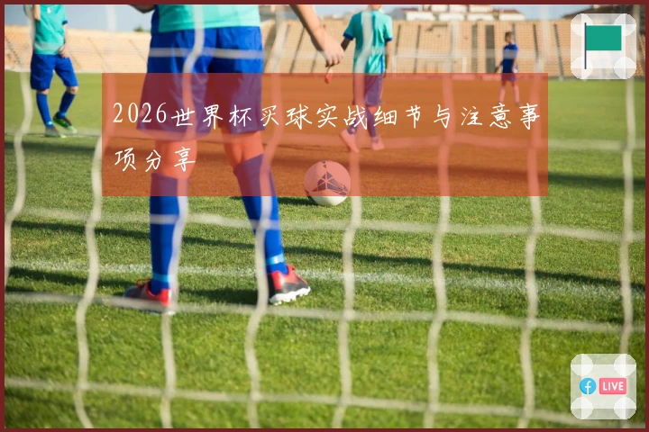 2026世界杯买球实战细节与注意事项分享